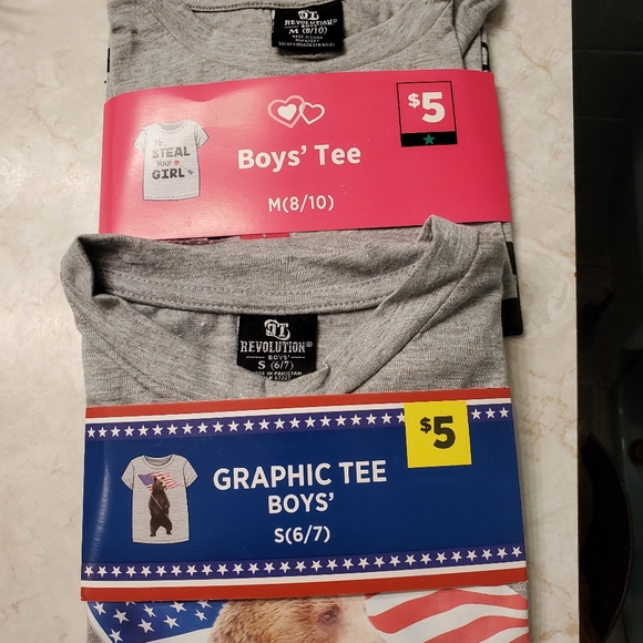 Boys Tee Shirts one small and one medium. - Picture 1 of 5